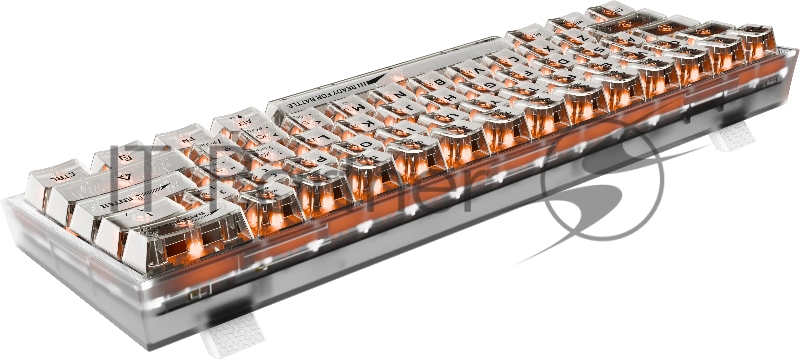 Игровая клавиатура Redragon Fizz прозрачно-белая 71736 (USB,+ICE, 61 кл., RGB подсветка)