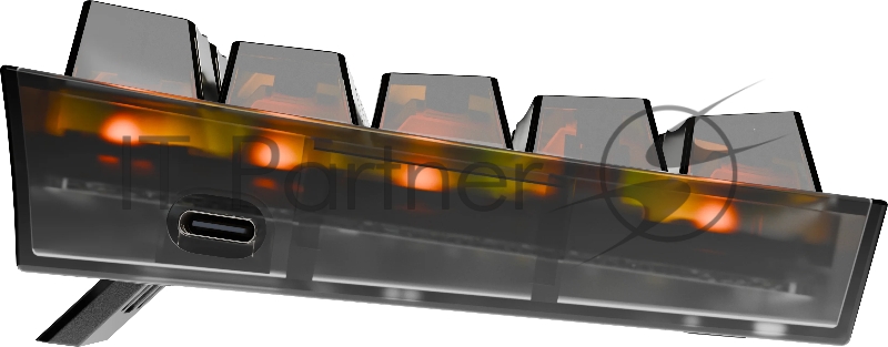 Игровая клавиатура Redragon Fizz прозрачно-черная 71737 (USB, +ICE, 61 кл., RGB подсветка)