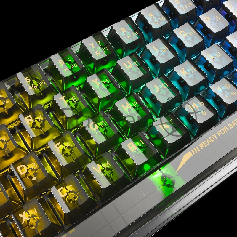 Игровая клавиатура Redragon Fizz прозрачно-черная 71737 (USB, +ICE, 61 кл., RGB подсветка)