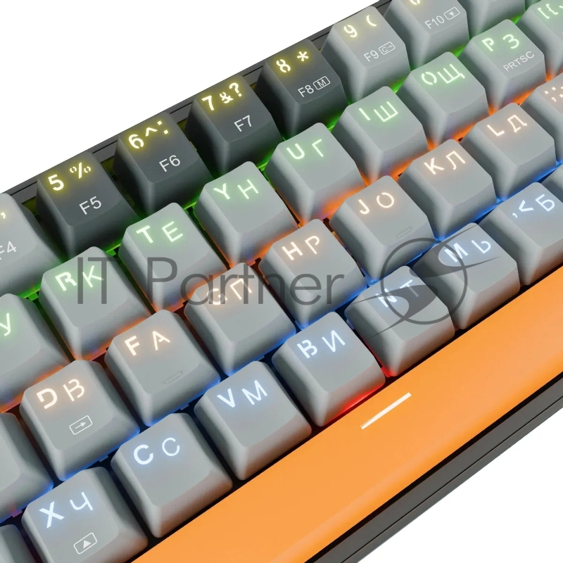 Клавиатура REDRAGON (72600) Fizz RU,Rainbow,melt-gold свитчи