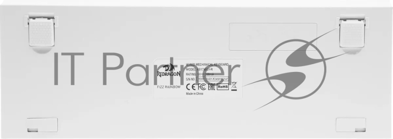 Клавиатура REDRAGON (72596) Fizz RU,Rainbow,бежевый/желтый,red свитч