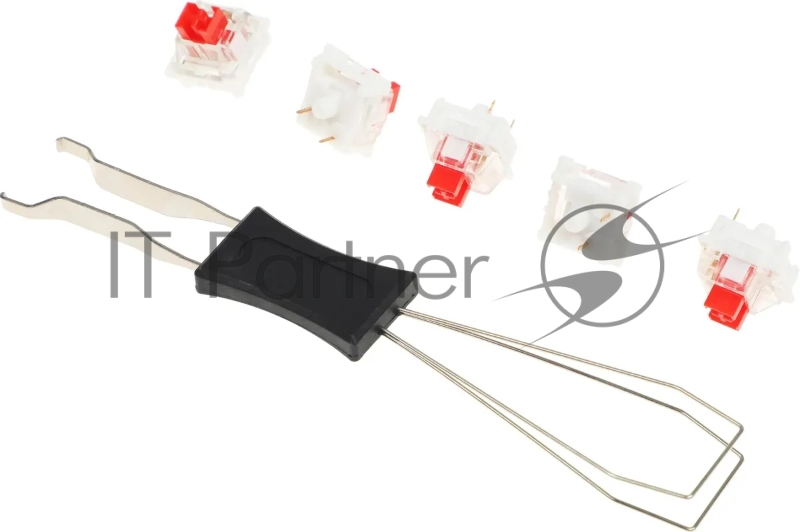 Клавиатура REDRAGON (72596) Fizz RU,Rainbow,бежевый/желтый,red свитч