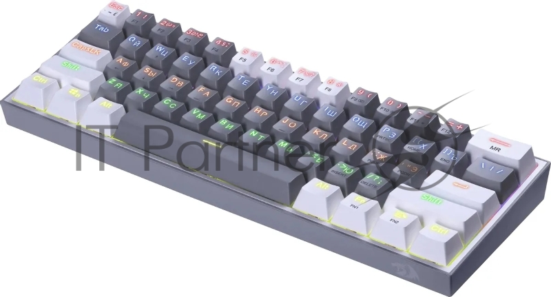 Клавиатура REDRAGON (72602) Fizz RU,Rainbow,melt-gold свитчи, механическая
