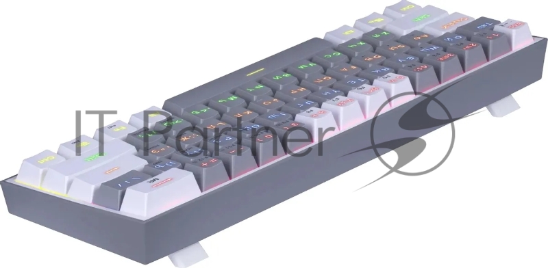 Клавиатура REDRAGON (72602) Fizz RU,Rainbow,melt-gold свитчи, механическая