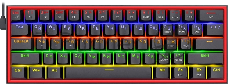 Клавиатура REDRAGON (70671) Fizz RU черный