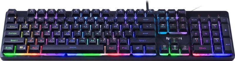 Проводная игровая клавиатура Redragon Nagato RU, RGB, черный, 25 anti-ghost, мемб.