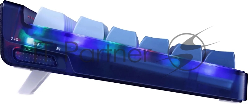 Беспроводная клавиатура Redragon Garen Pro RU RGB, бел/син, градиент,BT+2.4