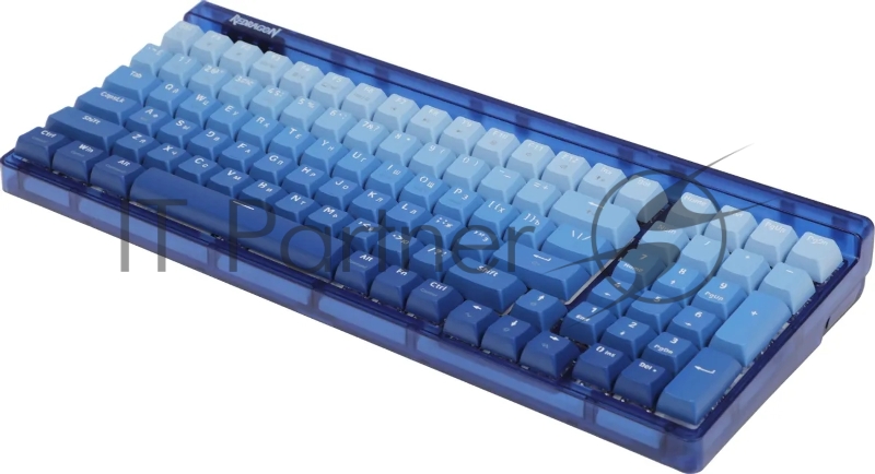 Беспроводная клавиатура Redragon Garen Pro RU RGB, бел/син, градиент,BT+2.4