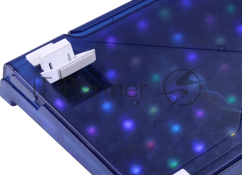 Беспроводная клавиатура Redragon Garen Pro RU RGB, бел/син, градиент,BT+2.4