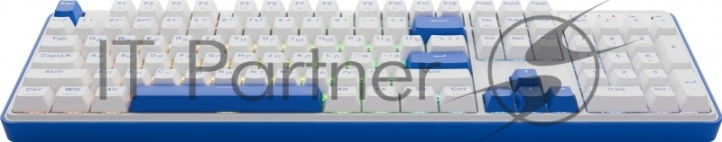 Беспроводная клавиатура Redragon Faye Pro RU,RGB,бел/син,BT+2.4G,гаскет_1