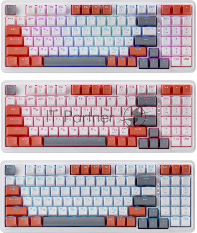 Механическая клавиатура Redragon Gloria RU,RGB,94кн,Gasket,Hot-swap_1