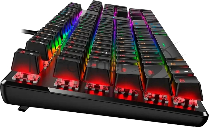 Клавиатура игровая проводная Genius Scorpion K12 /механическая/коричневые переключатели/RGB/Анти-Ghostin 1.8м/черный (31310057402)