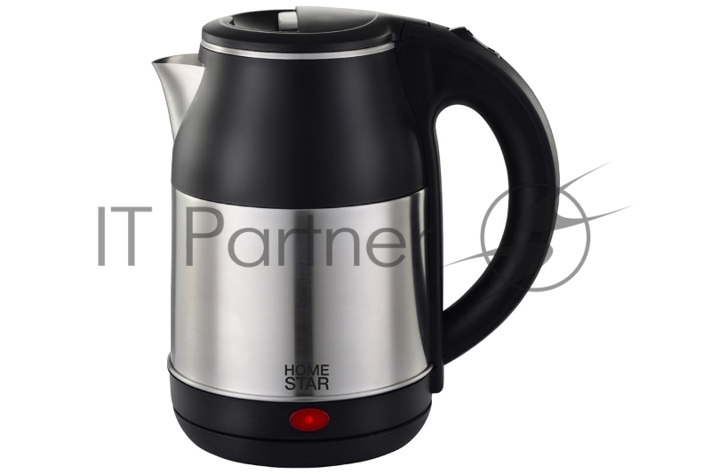 Чайник электрический HOMESTAR HS-1034 1,8л, нержавейка, черный (12)