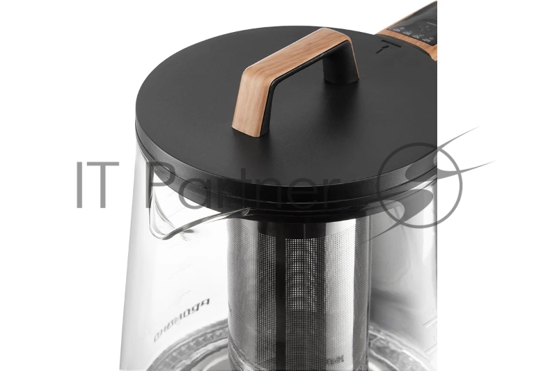 Чайник Redmond KG-251, черный с деревом