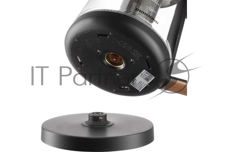 Чайник Redmond KG-251, черный с деревом