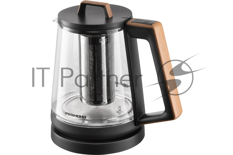 Чайник Redmond KG-251, черный с деревом