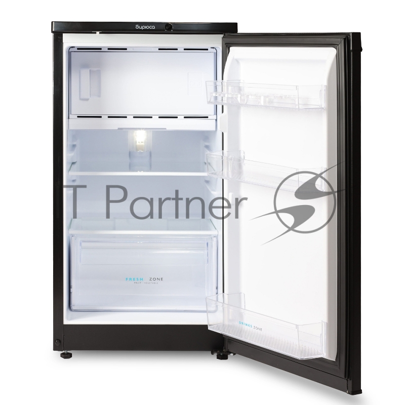 Холодильник Бирюса B408 черный однокамерный 88/27л морозилка сверху