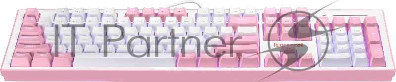 Клавиатура Defender REDRAGON HADES проводная USB бело-розовая