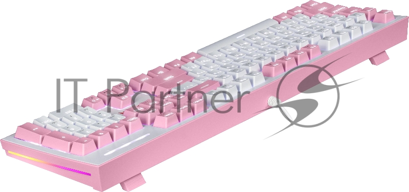 Клавиатура Defender REDRAGON HADES проводная USB бело-розовая