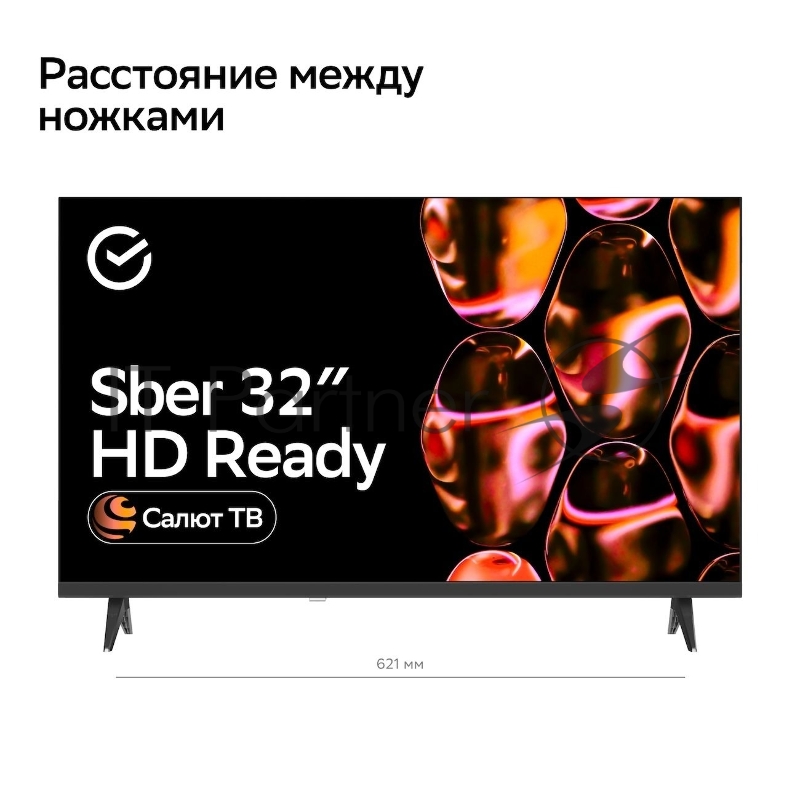 Телевизор Sber 32 SDX-32H2124 черный LED