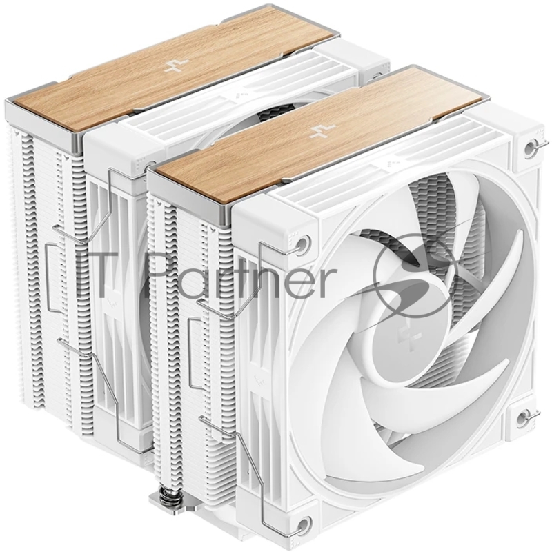 Кулер для процессора DEEPCOOL AK620 G2 WH LGA1851/1700/1200/115X/AM5/AM4 (8шт/кор, TDP 260W, PWM, DUAL Fan 120mm, 6 тепл. трубок, Copper Base, Wood-grain top cover, белый) RET (R-AK620G2-WHNNMN-GJD)