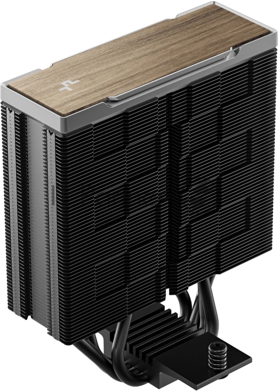 Кулер для процессора DEEPCOOL AK400 G2 LGA1851/1700/1200/115X/AM5/AM4 (12шт/кор, TDP 220W, PWM, Fan 120mm, 4 тепл. Трубки, Wood-grain top cover, черный) RET (R-AK400G2-BKNNMN-GJD)