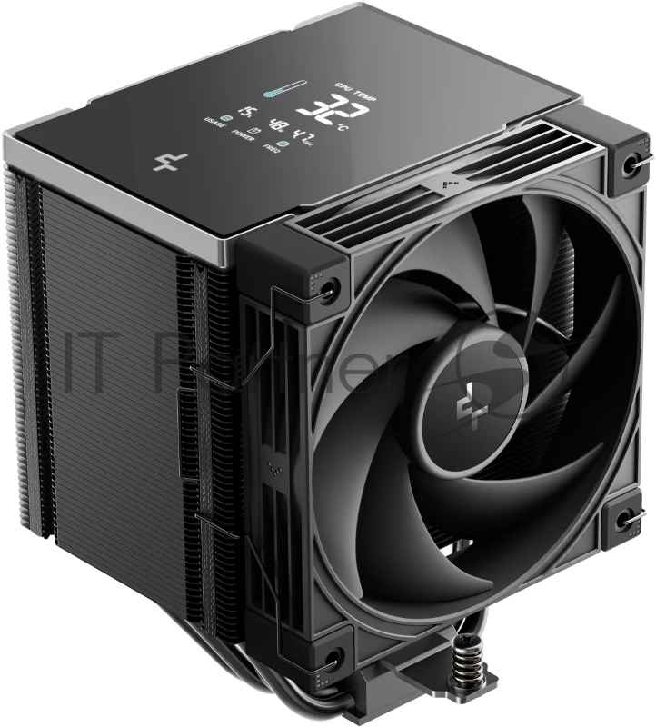 Кулер для процессора DEEPCOOL AK500 G2 DIGITAL NYX LGA1851/1700/1200/115X/AM5/AM4 (9шт/кор, TDP 240W, PWM, Fan 120mm, 5 тепл. Трубок, Copper Base, черный) RET (R-AK500G2-BKNNMN-GJD-1)