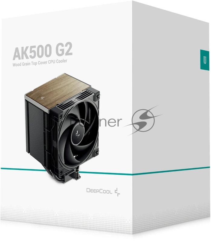 Кулер для процессора DEEPCOOL AK500 G2 LGA1851/1700/1200/115X/AM5/AM4 (9шт/кор, TDP 240W, PWM, Fan 120mm, 5 тепл. трубок, Copper Base, Wood-grain top cover, черный) RET (R-AK500G2-BKNNMN-GJD)