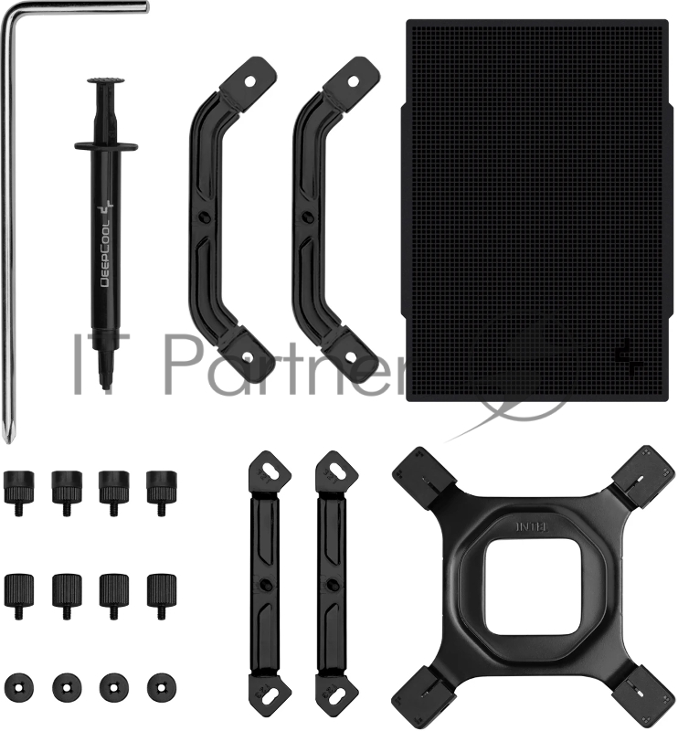 Кулер для процессора DEEPCOOL AK500 G2 LGA1851/1700/1200/115X/AM5/AM4 (9шт/кор, TDP 240W, PWM, Fan 120mm, 5 тепл. трубок, Copper Base, Wood-grain top cover, черный) RET (R-AK500G2-BKNNMN-GJD)