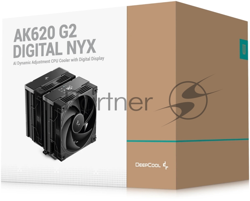 Кулер для процессора DEEPCOOL AK620 G2 DIGITAL NYX LGA1851/1700/1200/115X/AM5/AM4 (8шт/кор, TDP 260W, PWM, DUAL Fan 120mm, 6 тепл. трубок, Copper Base, черный) RET (R-AK620G2-BKNNMN-GJD-1)