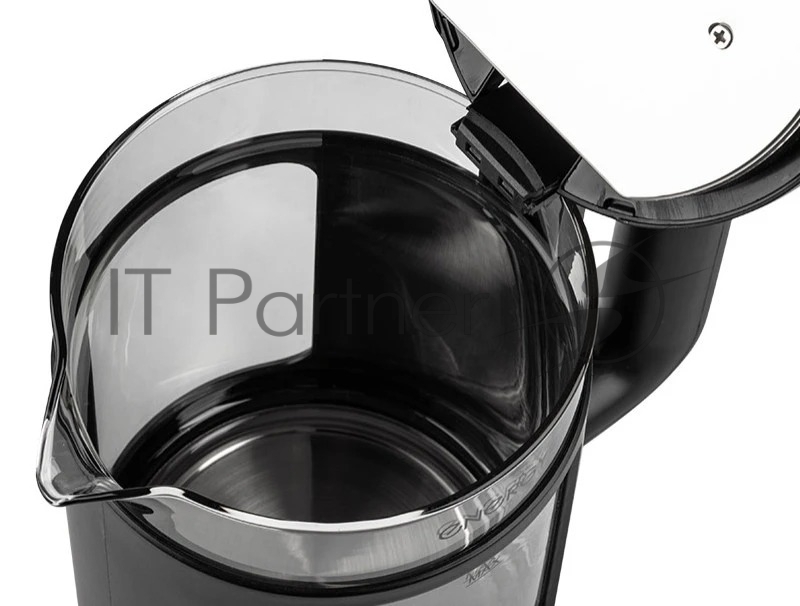 Чайник электрический Energy E-256, 1500Вт, 1,5л, стекло, черный