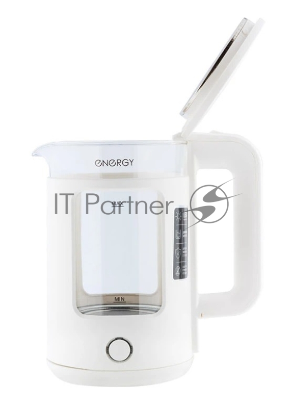 Чайник электрический Energy E-256 1500Вт, 1,5л стекло, белый