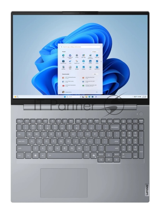 Ноутбук Lenovo ThinkBook 16 G8 IRL Intel Core 7 240H 2500MHz/16/1920x1200/64GB/512GB SSD/Intel Graphics/Wi-Fi/Bluetooth/Без ОС (21SH0031UE_64) Grey