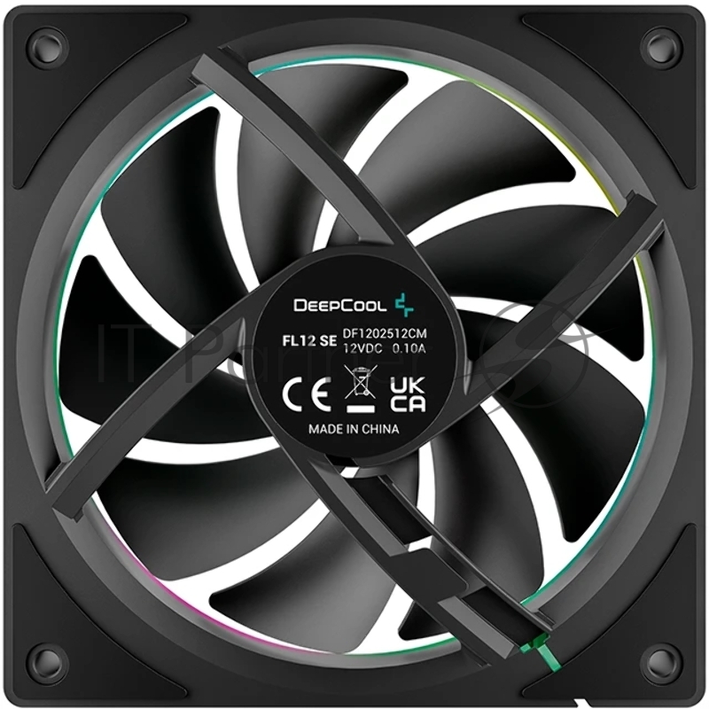 Вентилятор для корпуса Deepcool FL12 SE ARGB 120х120x25 черный 4-pin 28.67дБ (упак.:1шт) (R-FL12SE-BKAPN1-G) Ret