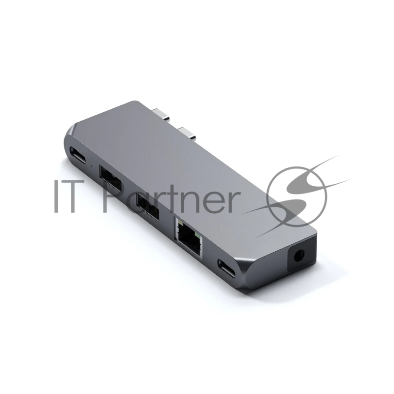 Док-станция Satechi Pro Hub Mini (2xUSB 3.0, USB Type-C, USB Type-C 4, RJ-45, Mini jack), Серый космос ST-UCPHMIM