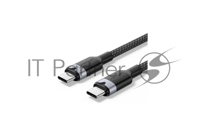 Кабель Vention USB 2.0 CM/CM - 1м. Чёрный 5А PD240W