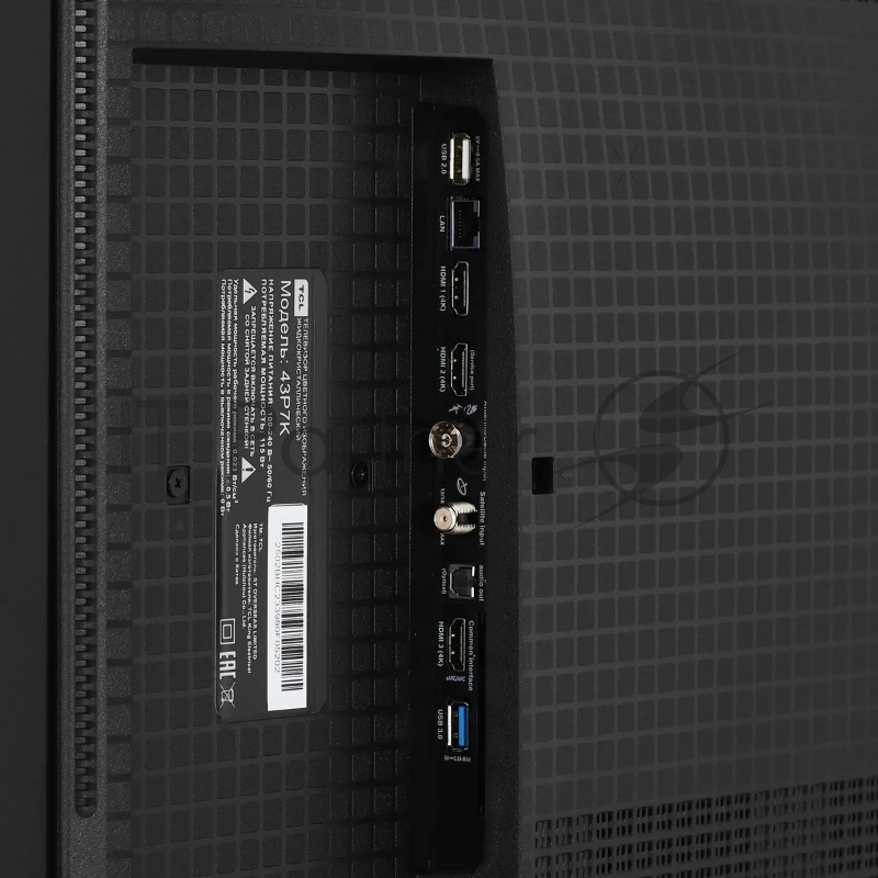 Телевизор QLED TCL 43 43P7K-UZ черный 4K Ultra HD 60Hz DVB-T DVB-T2 DVB-C DVB-S DVB-S2 USB WiFi Smart TV