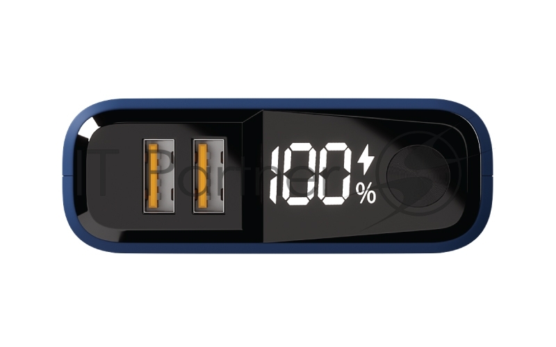 Внешний аккумулятор OLMIO QS-20, 20000mAh, 22.5W QuickCharge3.0/PowerDelivery, LCD, темно-серый.