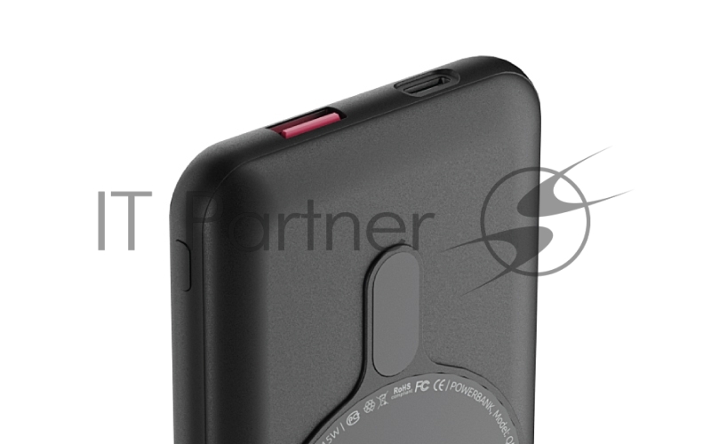 Внешний аккумулятор OLMIO QM-11, 10000mAh, 22.5W QuickCharge3.0/PowerDelivery, 15W wireless, серый.