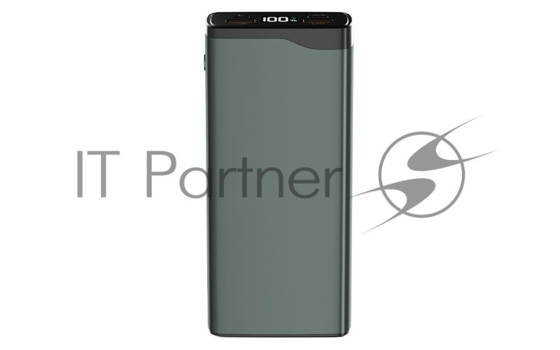 Внешний аккумулятор OLMIO QL-20, 20000mAh, 22.5W, QuickCharge3.0/PowerDelivery, LCD, серый.