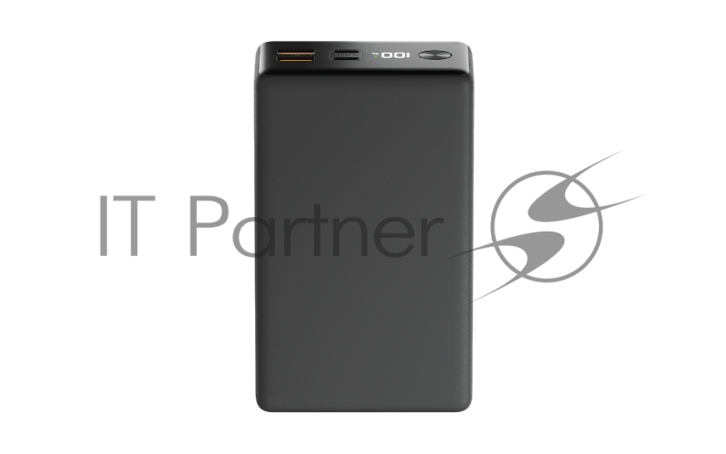 Внешний аккумулятор OLMIO QX-30, 30000mAh, 22.5W, QuickCharge3.0/PowerDelivery, LCD, графитовый.