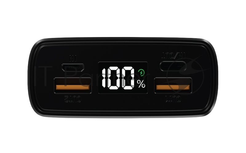 Внешний аккумулятор OLMIO QL-20, 20000mAh, 22.5W, QuickCharge3.0/PowerDelivery, LCD, голубой.