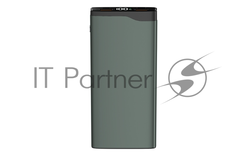 Внешний аккумулятор OLMIO QL-10, 10000mAh, 22.5W, QuickCharge3.0/PowerDelivery, LCD, серый.