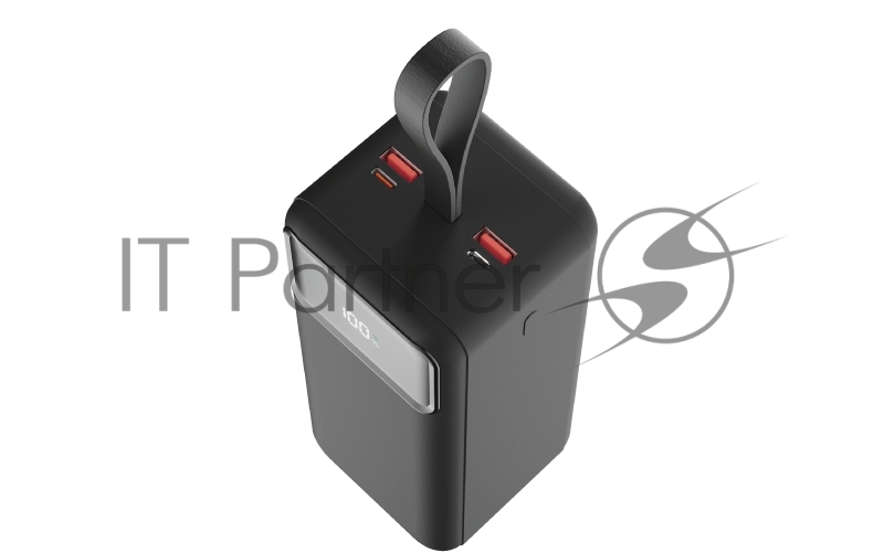 Внешний аккумулятор OLMIO M-50, 50000mAh, 22.5W, QuickCharge3.0/PowerDelivery, LCD, фонарик, черный.