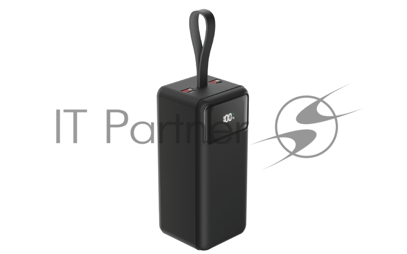 Внешний аккумулятор OLMIO M-50, 50000mAh, 22.5W, QuickCharge3.0/PowerDelivery, LCD, фонарик, черный.