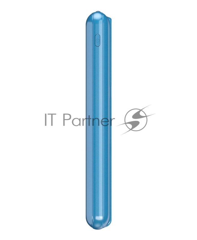 Внешний аккумулятор Maxvi PB10-11 10000мАч blue 3A, встроенные кабели USB A/Type-C/Lightning