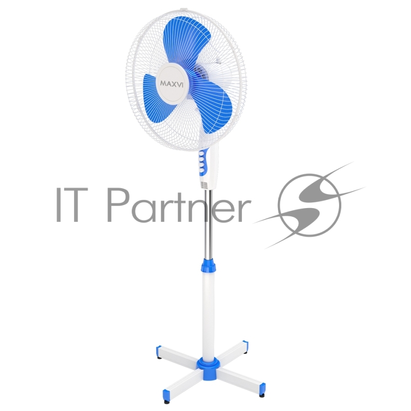 Вентилятор напольный Maxvi FS1645 white-blue