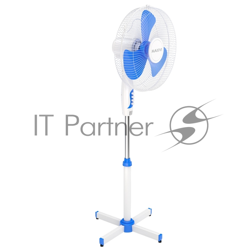 Вентилятор напольный Maxvi FS1645 white-blue