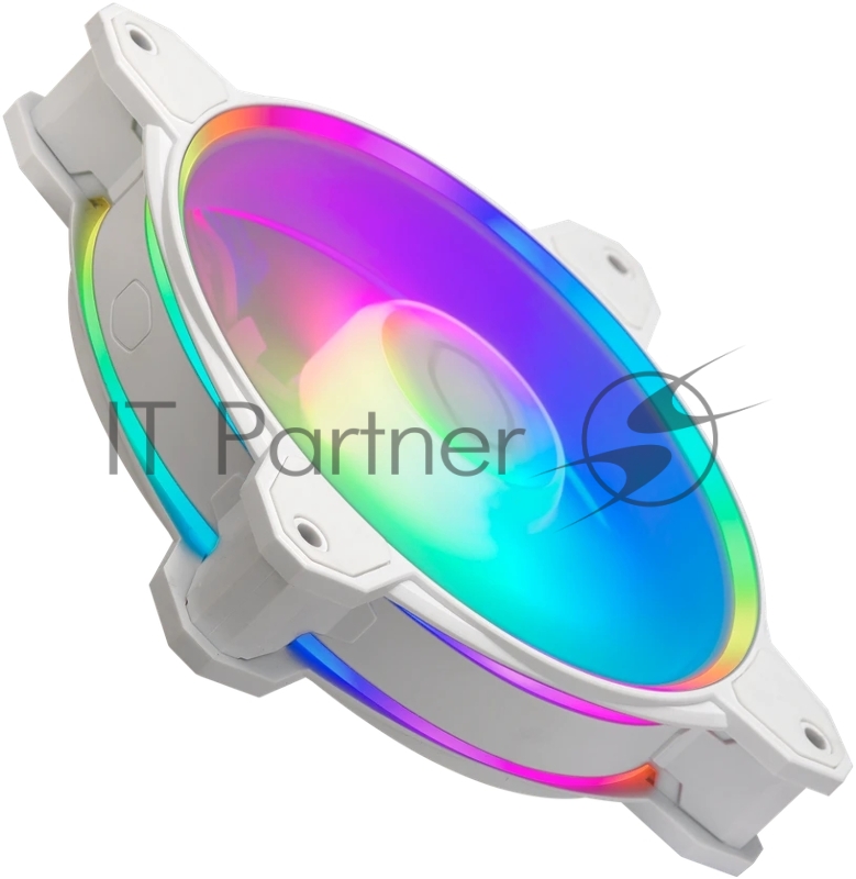 Вентилятор для корпуса Cooler Master MasterFan MF120 Halo2 ARGB 120х120x25 белый 4-pin 27дБ (MFL-B2DW-21NP2-R2) Ret