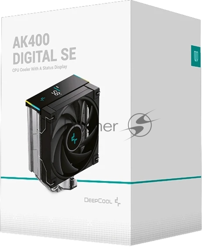 Устройство охлаждения(кулер) Deepcool AK400 Digital SE Soc-AM5/AM4/1200/1700/1851 черный 4-pin 19-28dB Al+Cu LCD 220W 812gr Ret (R-AK400-BKADMN-GJD)